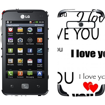   «I Love You -   »   LG Optimus Hub