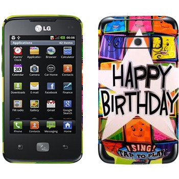   «  Happy birthday»   LG Optimus Hub