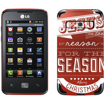   «Jesus is the reason for the season»   LG Optimus Hub