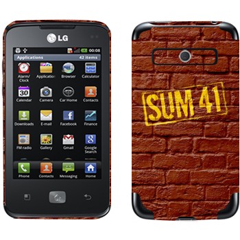   «- Sum 41»   LG Optimus Hub