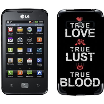   «True Love - True Lust - True Blood»   LG Optimus Hub