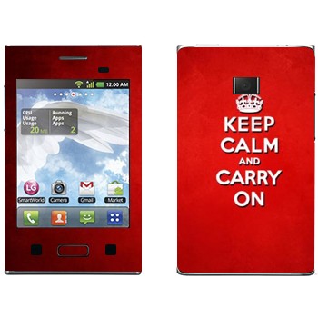   «Keep calm and carry on - »   LG Optimus L3