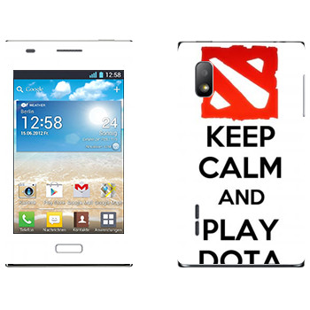   «Keep calm and Play DOTA»   LG Optimus L5