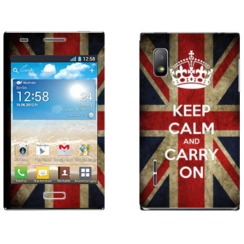   «Keep calm and carry on»   LG Optimus L5