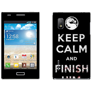   «Keep calm and Finish him Mortal Kombat»   LG Optimus L5