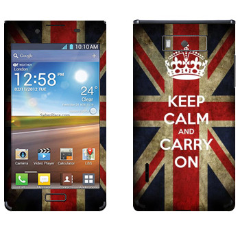   «Keep calm and carry on»   LG Optimus L7