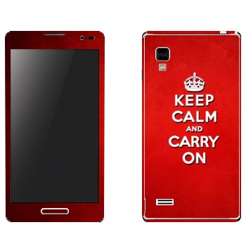   «Keep calm and carry on - »   LG Optimus L9