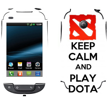   «Keep calm and Play DOTA»   LG Optimus Link Dual Sim
