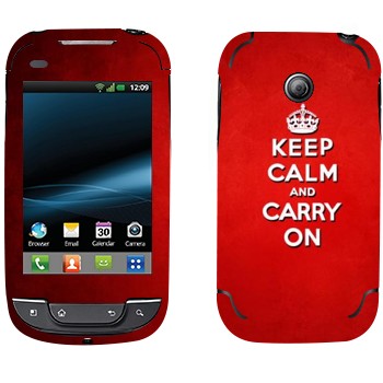   «Keep calm and carry on - »   LG Optimus Link Dual Sim