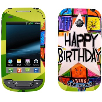   «  Happy birthday»   LG Optimus Link Net