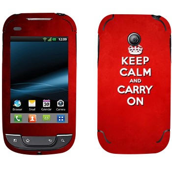   «Keep calm and carry on - »   LG Optimus Link Net