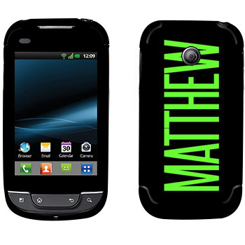   «Matthew»   LG Optimus Link Net