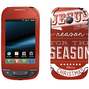   «Jesus is the reason for the season»   LG Optimus Link Net