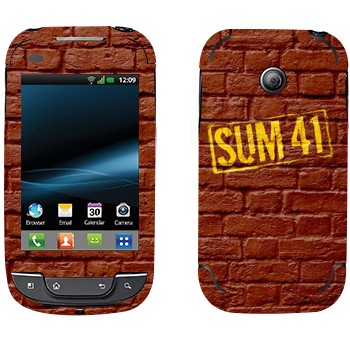   «- Sum 41»   LG Optimus Link Net