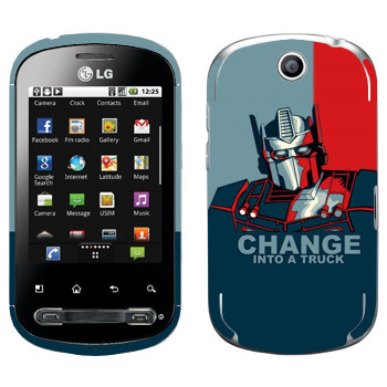   « : Change into a truck»   LG Optimus Me