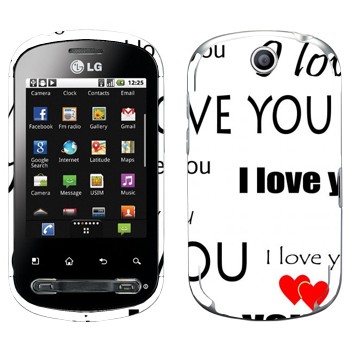   «I Love You -   »   LG Optimus Me