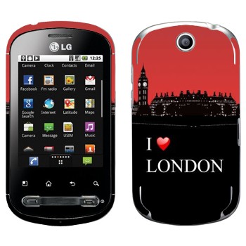   «I love London»   LG Optimus Me