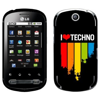   «I love techno»   LG Optimus Me