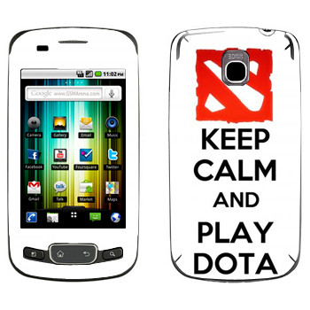   «Keep calm and Play DOTA»   LG Optimus One