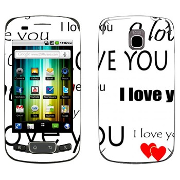   «I Love You -   »   LG Optimus One