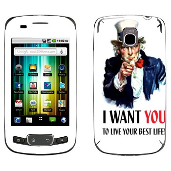   « : I want you!»   LG Optimus One