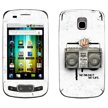   « - No music? No life.»   LG Optimus One