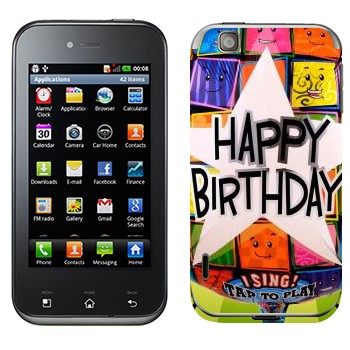   «  Happy birthday»   LG Optimus Sol