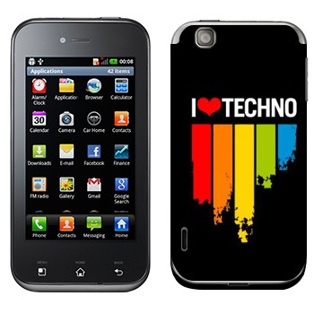   «I love techno»   LG Optimus Sol