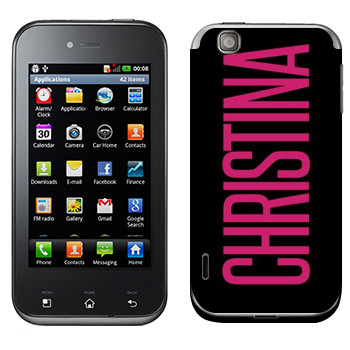   «Christina»   LG Optimus Sol