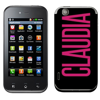   «Claudia»   LG Optimus Sol