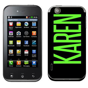   «Karen»   LG Optimus Sol