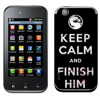   «Keep calm and Finish him Mortal Kombat»   LG Optimus Sol