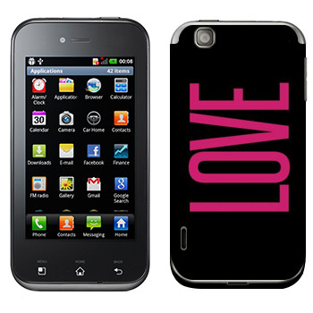   «Love»   LG Optimus Sol