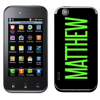   «Matthew»   LG Optimus Sol