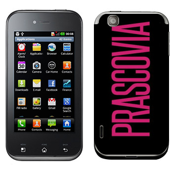   «Prascovia»   LG Optimus Sol