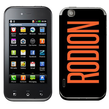   «Rodion»   LG Optimus Sol