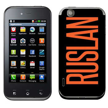   «Ruslan»   LG Optimus Sol