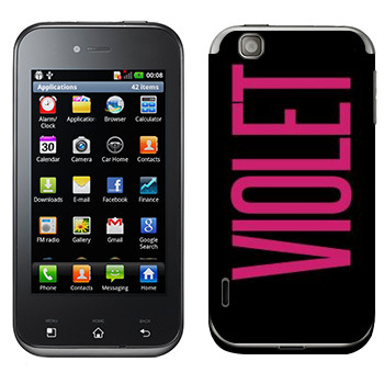   «Violet»   LG Optimus Sol