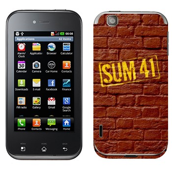   «- Sum 41»   LG Optimus Sol