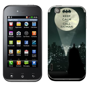   «Keep calm and call Batman»   LG Optimus Sol