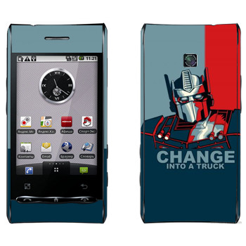   « : Change into a truck»   LG Optimus