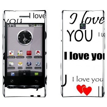   «I Love You -   »   LG Optimus