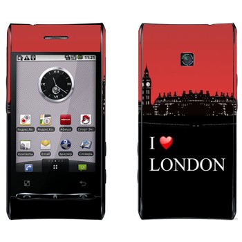   «I love London»   LG Optimus