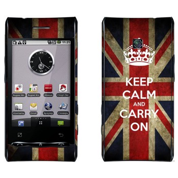   «Keep calm and carry on»   LG Optimus