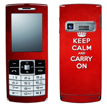   «Keep calm and carry on - »   LG S310