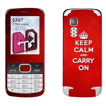   «Keep calm and carry on - »   LG S367