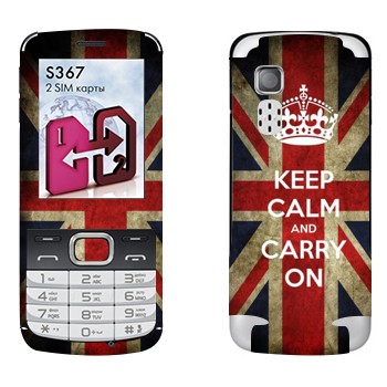   «Keep calm and carry on»   LG S367