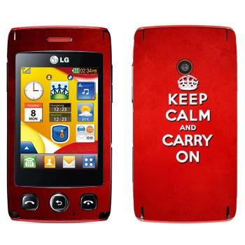   «Keep calm and carry on - »   LG T300 Cookie Lite