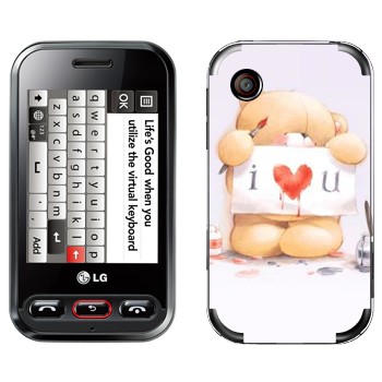   «  - I love You»   LG T320 Cookie Style