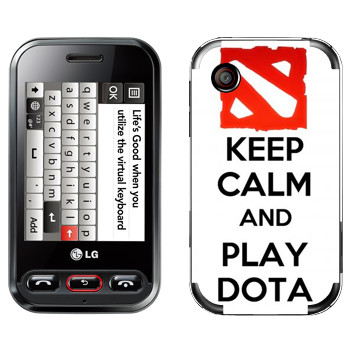   «Keep calm and Play DOTA»   LG T320 Cookie Style